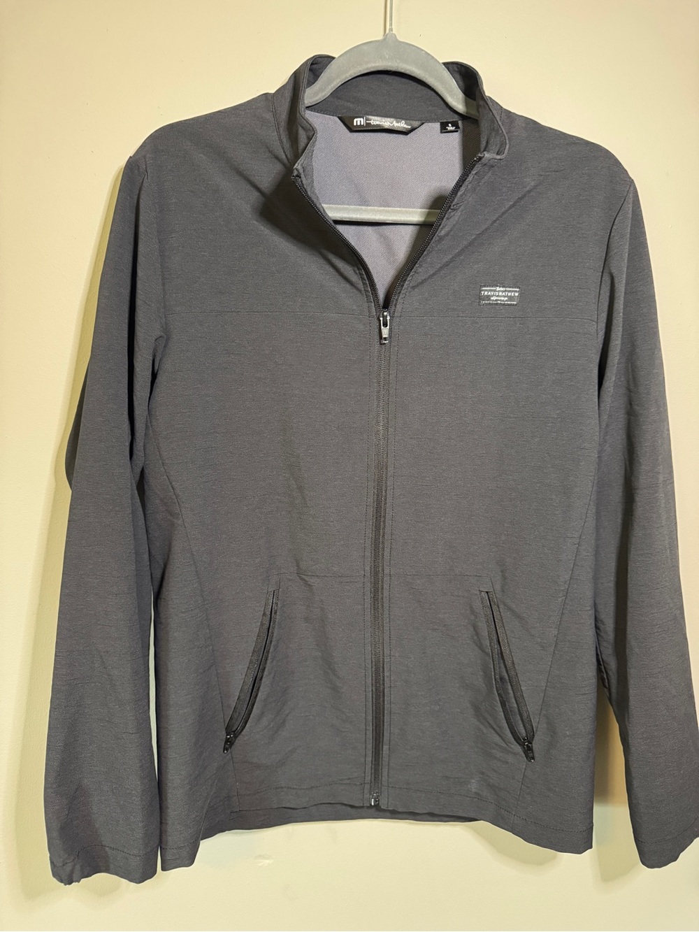 Travis Mathew S Men's Gray Full-Zip Jacket
